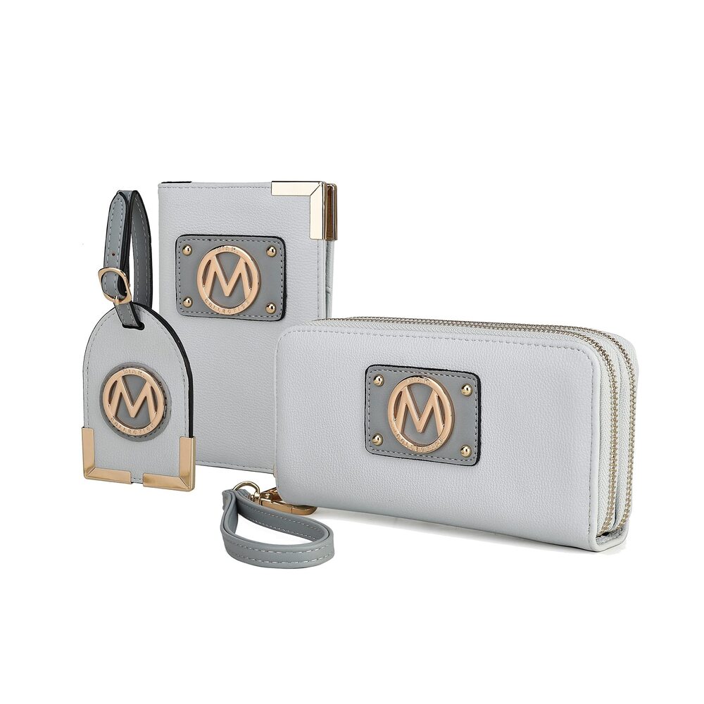 5773 Travel Gift 3 Piece Set - Wristlet Wallet -Passport Holder - Luggage